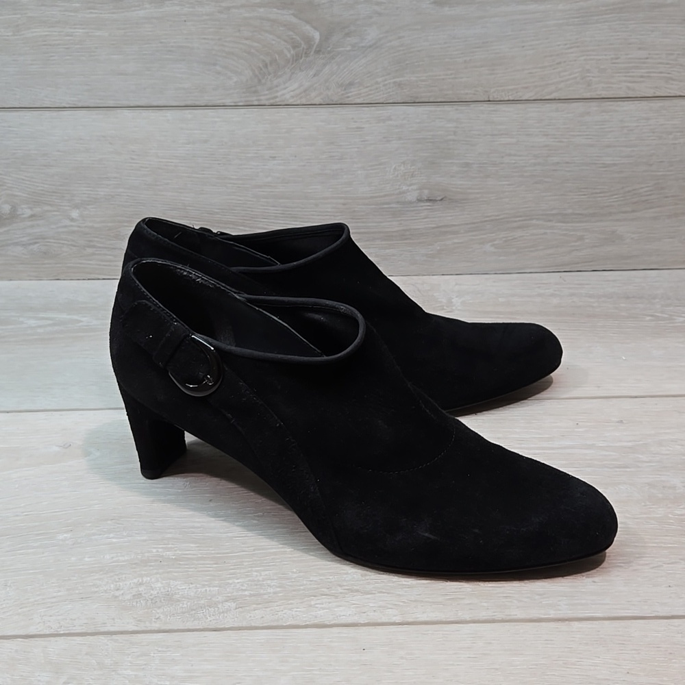 Stuart Weitzman Women Ankle Leather Heels Boots shoes sz 7.5N